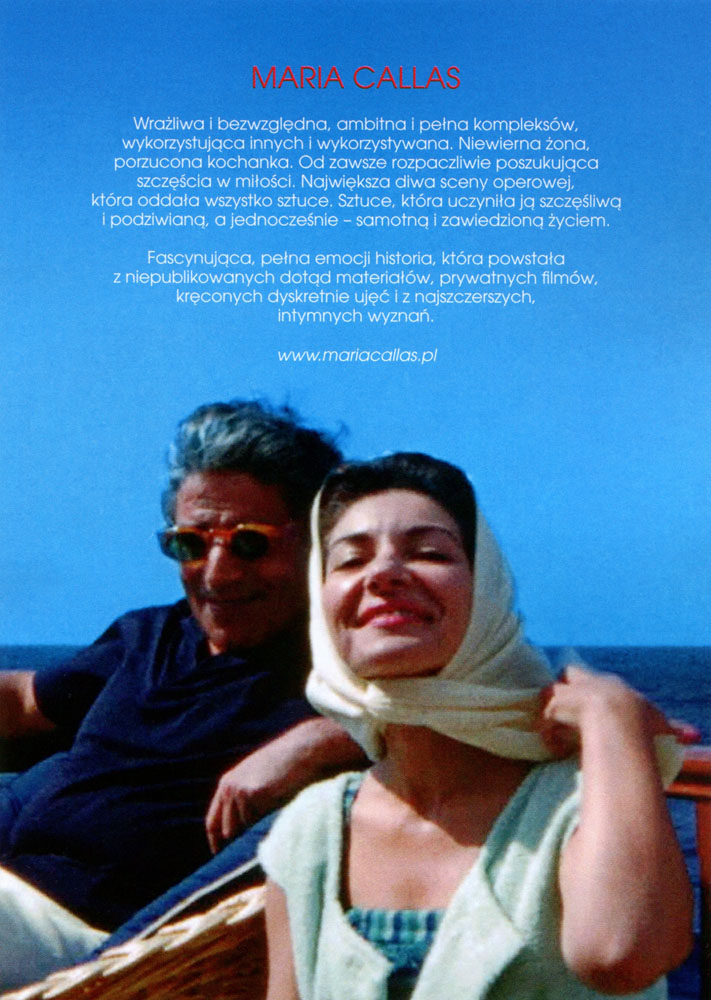 Ulotka filmu 'Maria Callas (tył)'