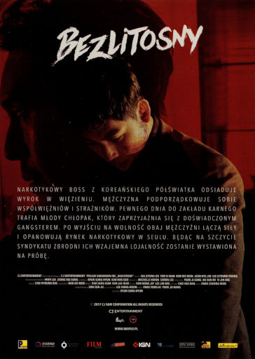 Tył ulotki filmu 'Bezlitosny'