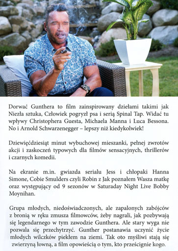 Tył ulotki filmu 'Dorwać Gunthera'