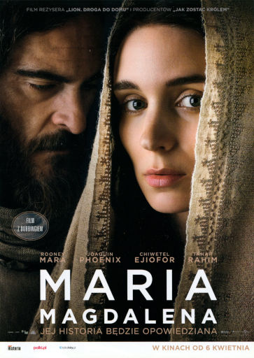 Przód ulotki filmu 'Maria Magdalena'