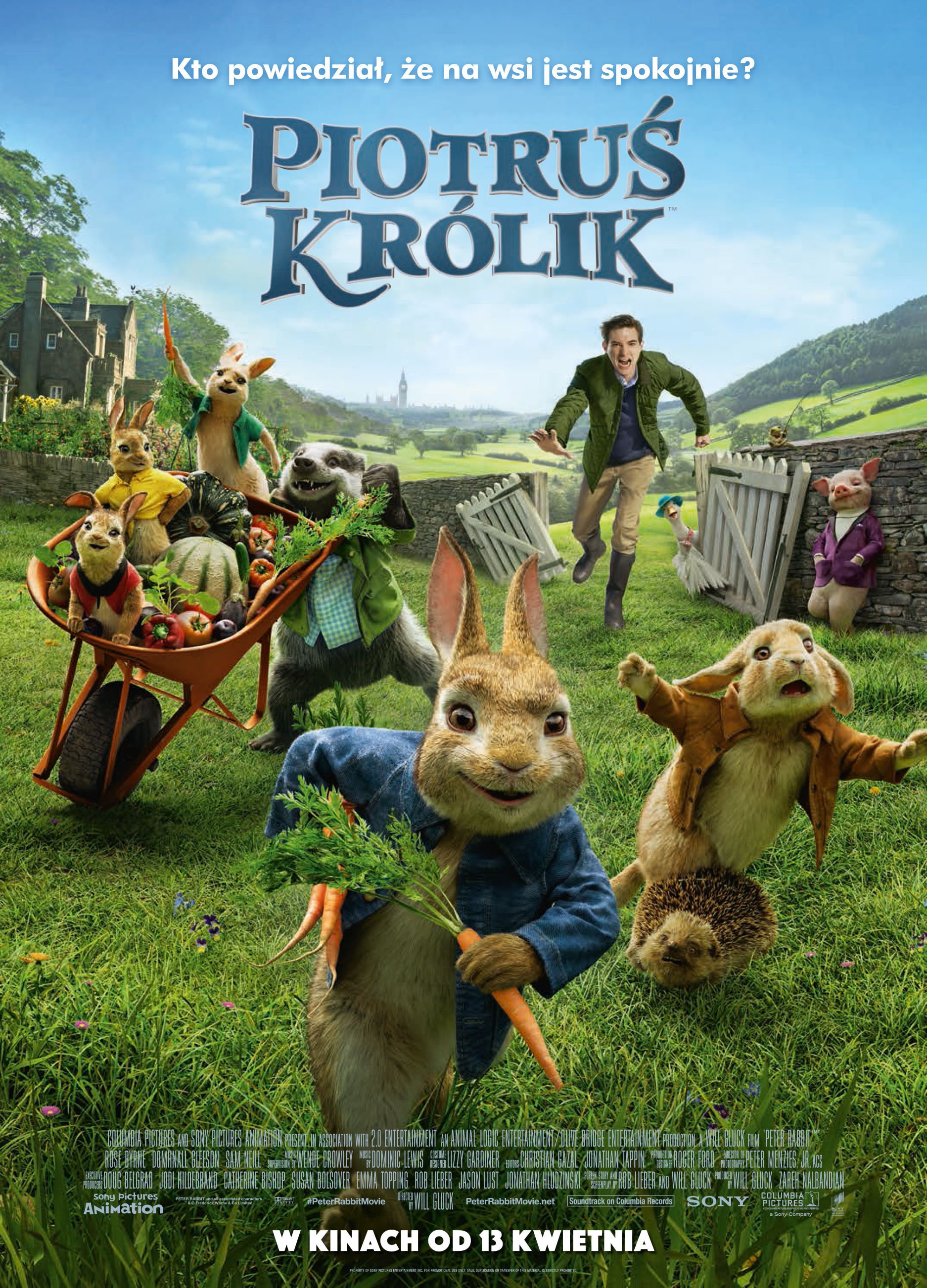 Polski plakat filmu 'Piotruś Królik'