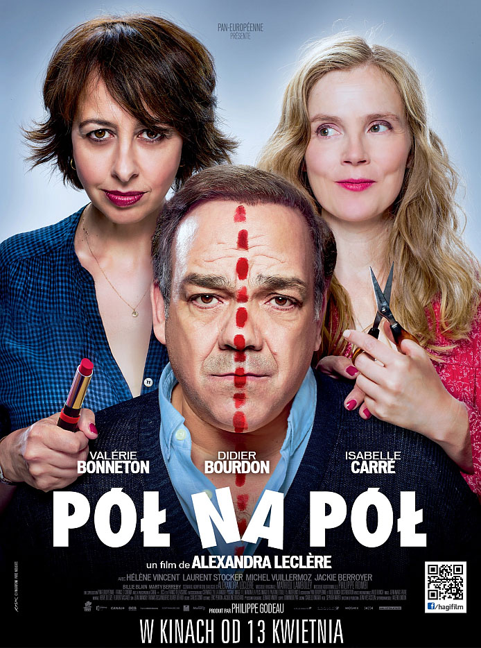 Polski plakat filmu 'Pół na pół'