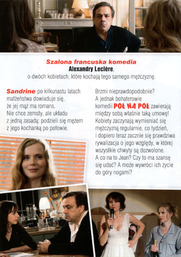 Tył ulotki filmu 'Pół na pół'