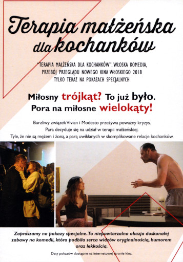Tył ulotki filmu 'Terapia małżeńska dla kochanków'
