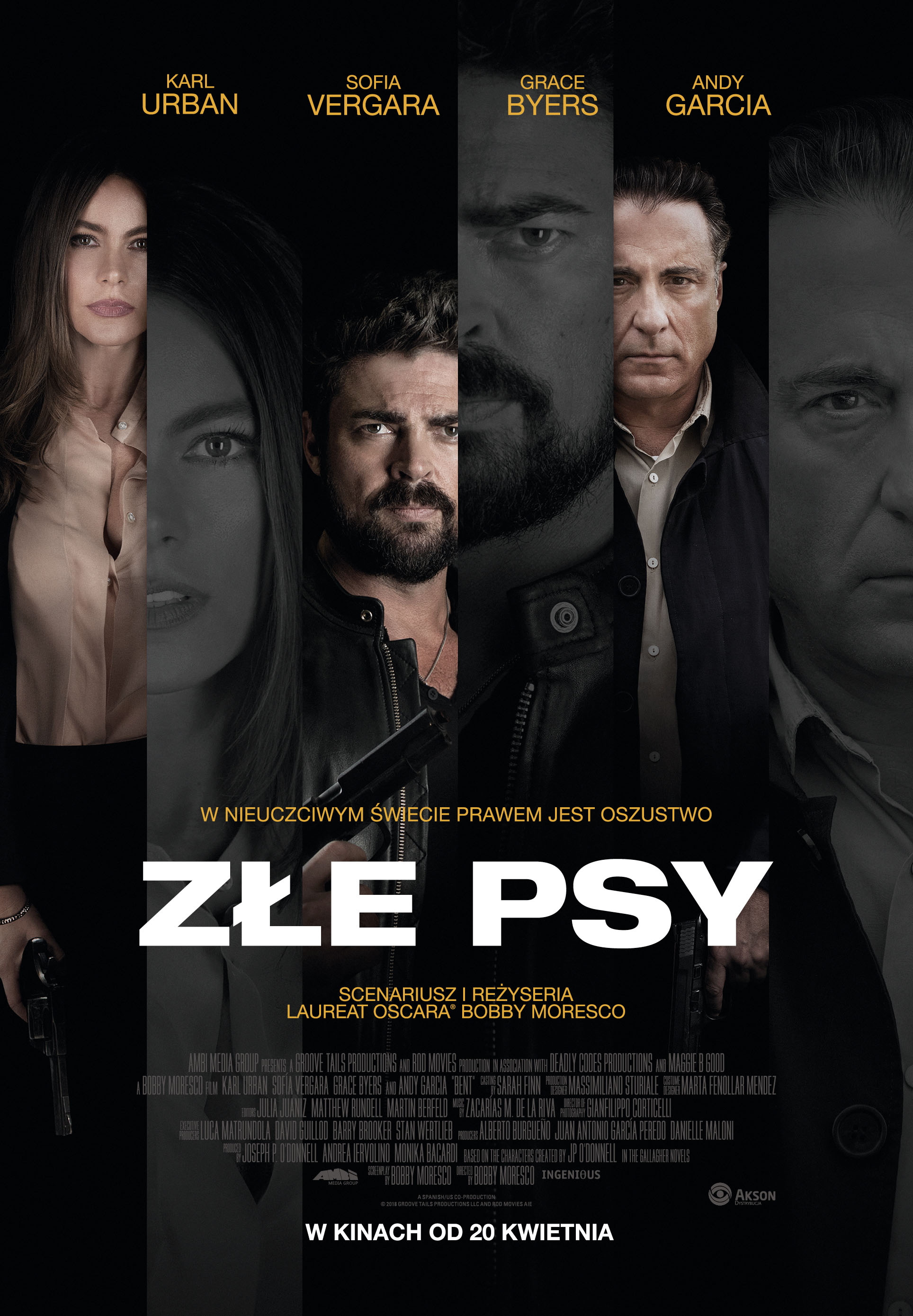 Polski plakat filmu 'Złe psy'