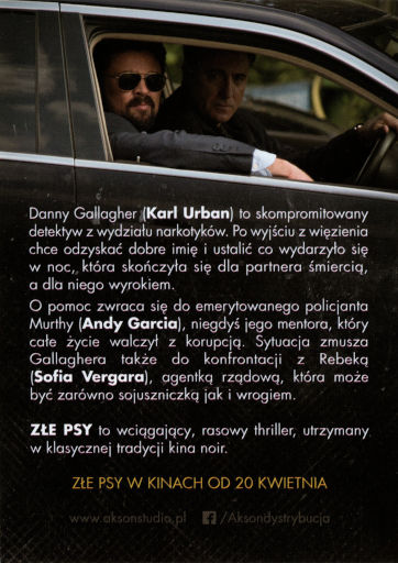 Tył ulotki filmu 'Złe psy'