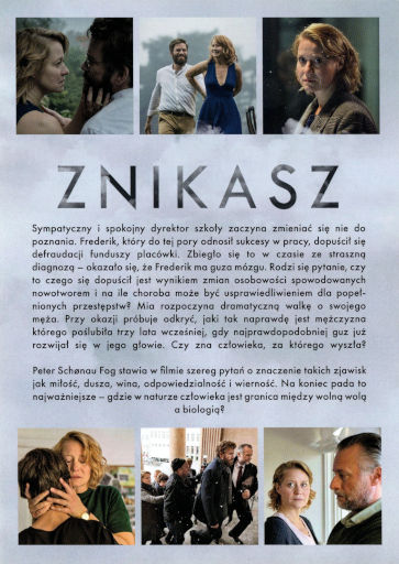 Tył ulotki filmu 'Znikasz'