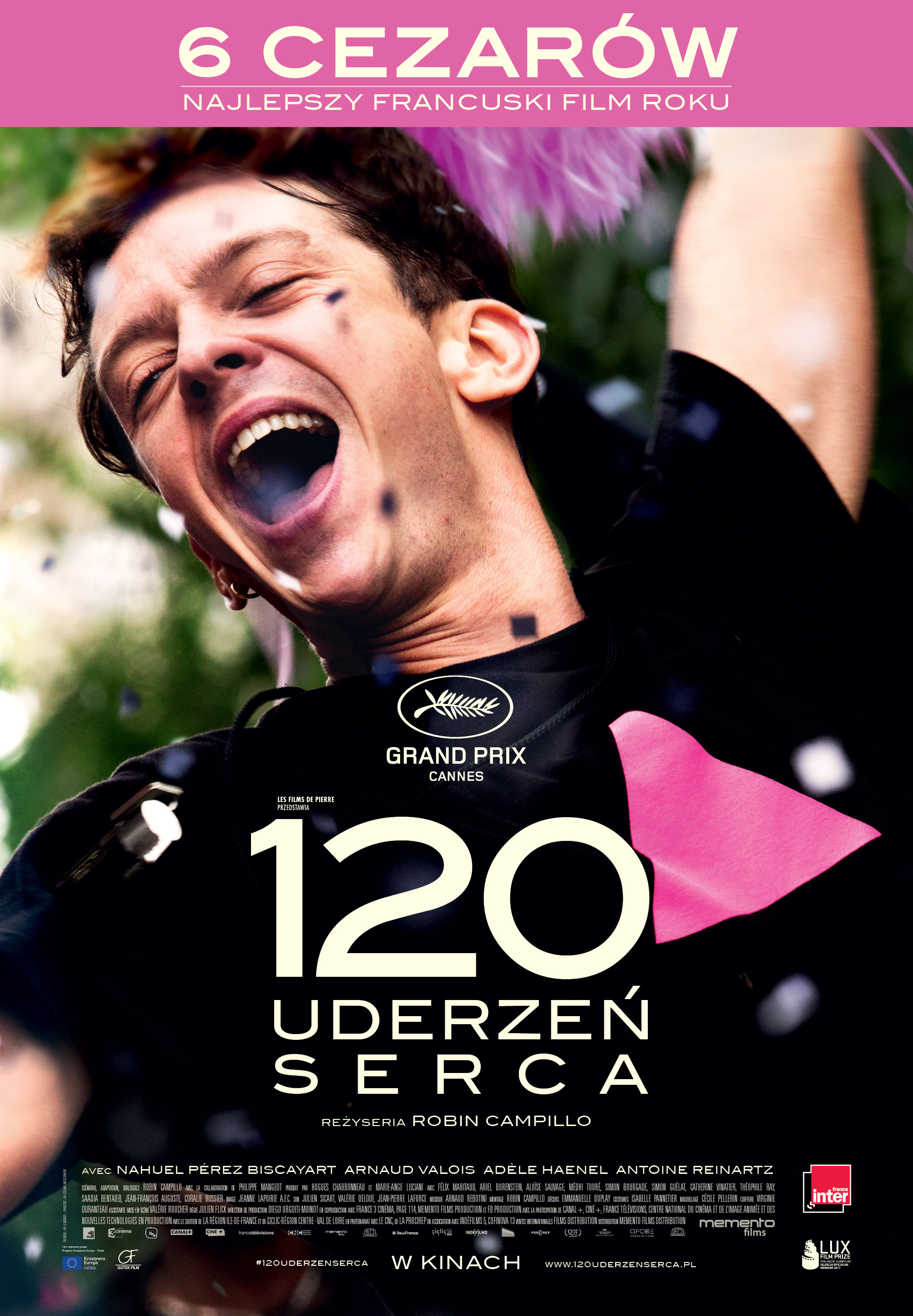 Polski plakat filmu '120 uderzeń serca'