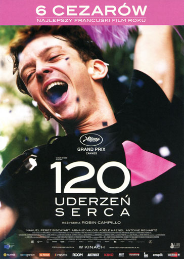 Przód ulotki filmu '120 uderzeń serca'