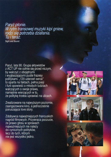 Tył ulotki filmu '120 uderzeń serca'