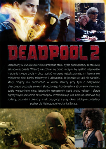 Tył ulotki filmu 'Deadpool 2'