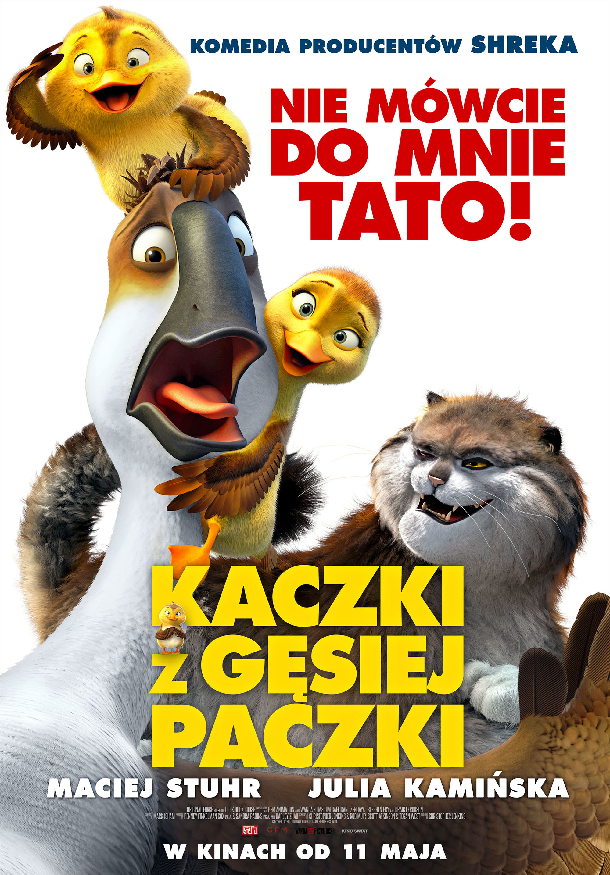 Polski plakat filmu 'Kaczki z gęsiej paczki'