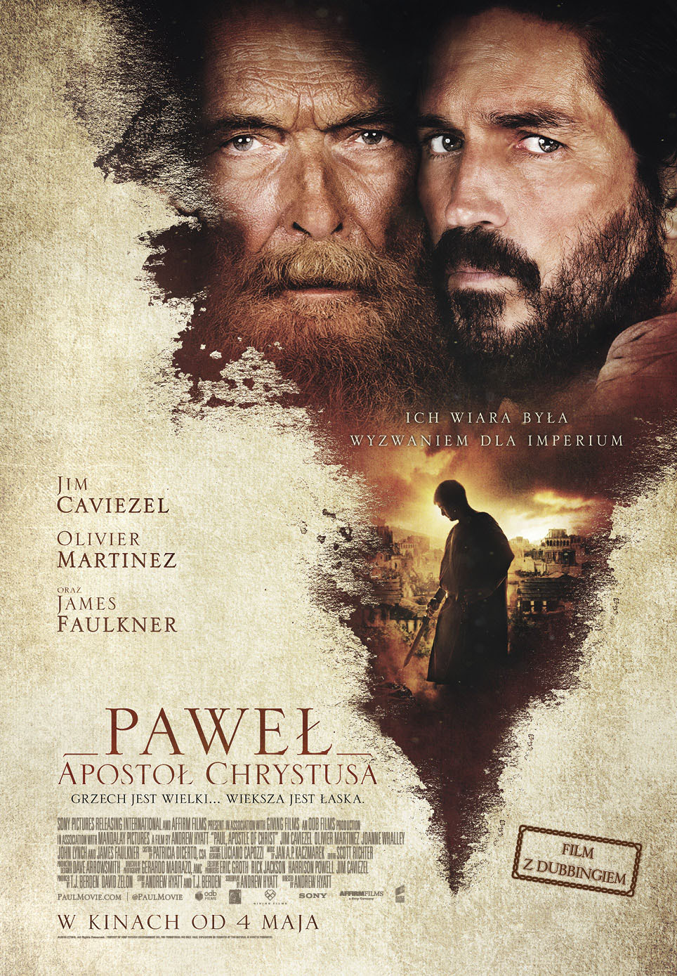 Polski plakat filmu 'Paweł, apostoł Chrystusa'