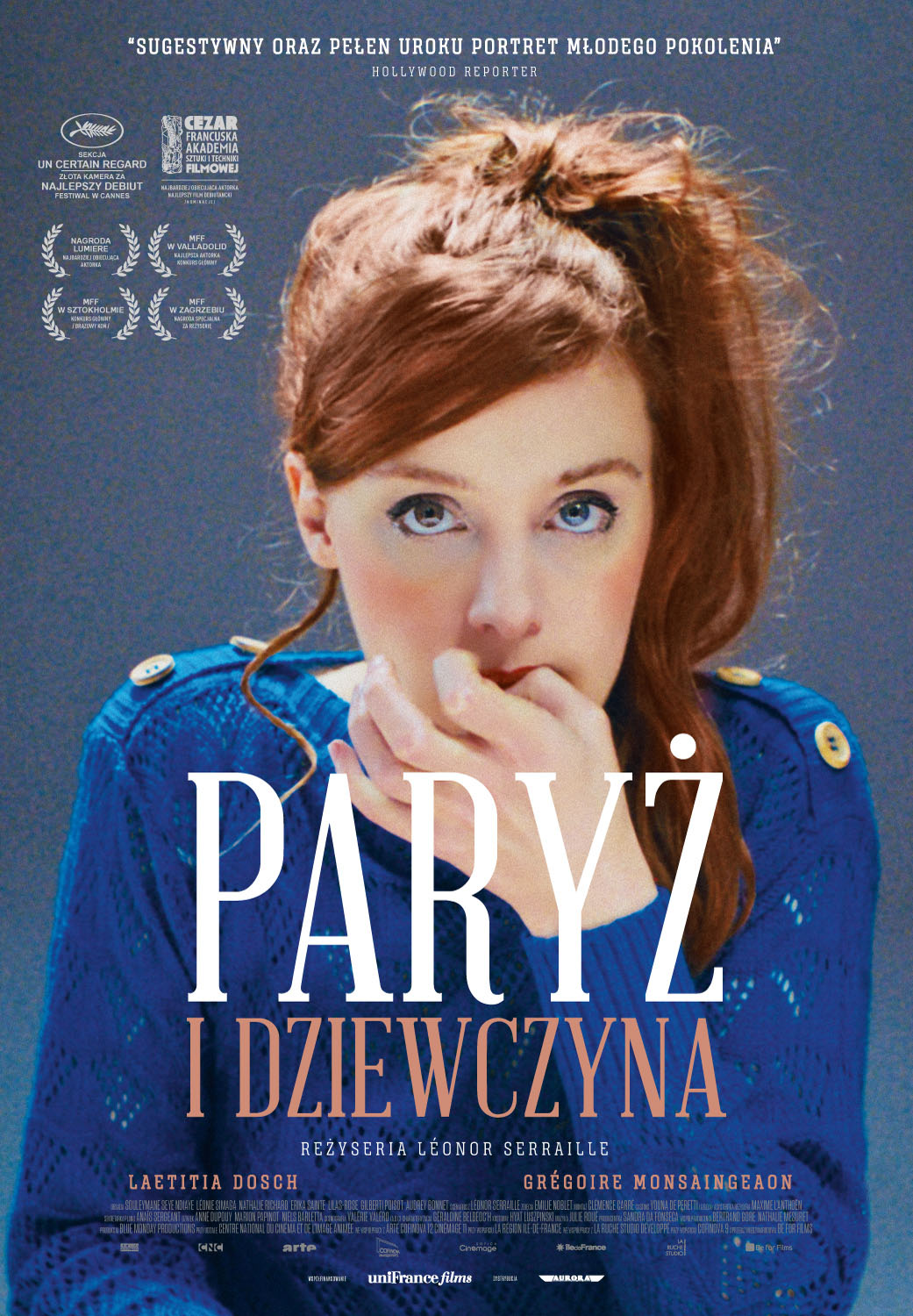 Polski plakat filmu 'Paryż i dziewczyna'