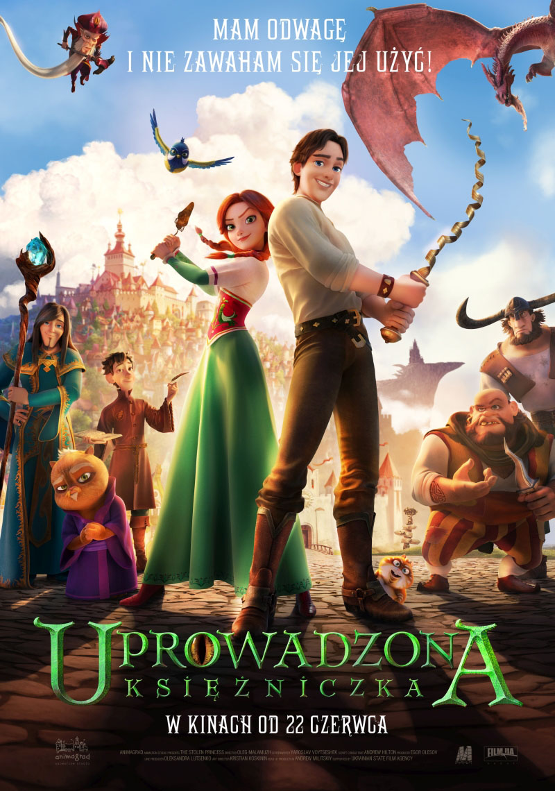 Polski plakat filmu 'Uprowadzona księżniczka'