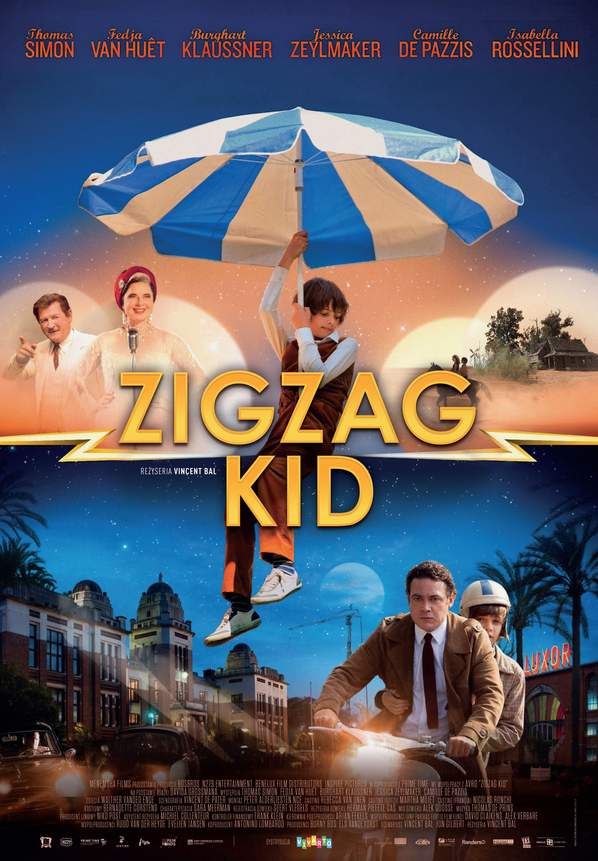 Polski plakat filmu 'Zigzag Kid'