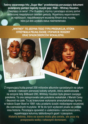 Tył ulotki filmu 'Whitney'