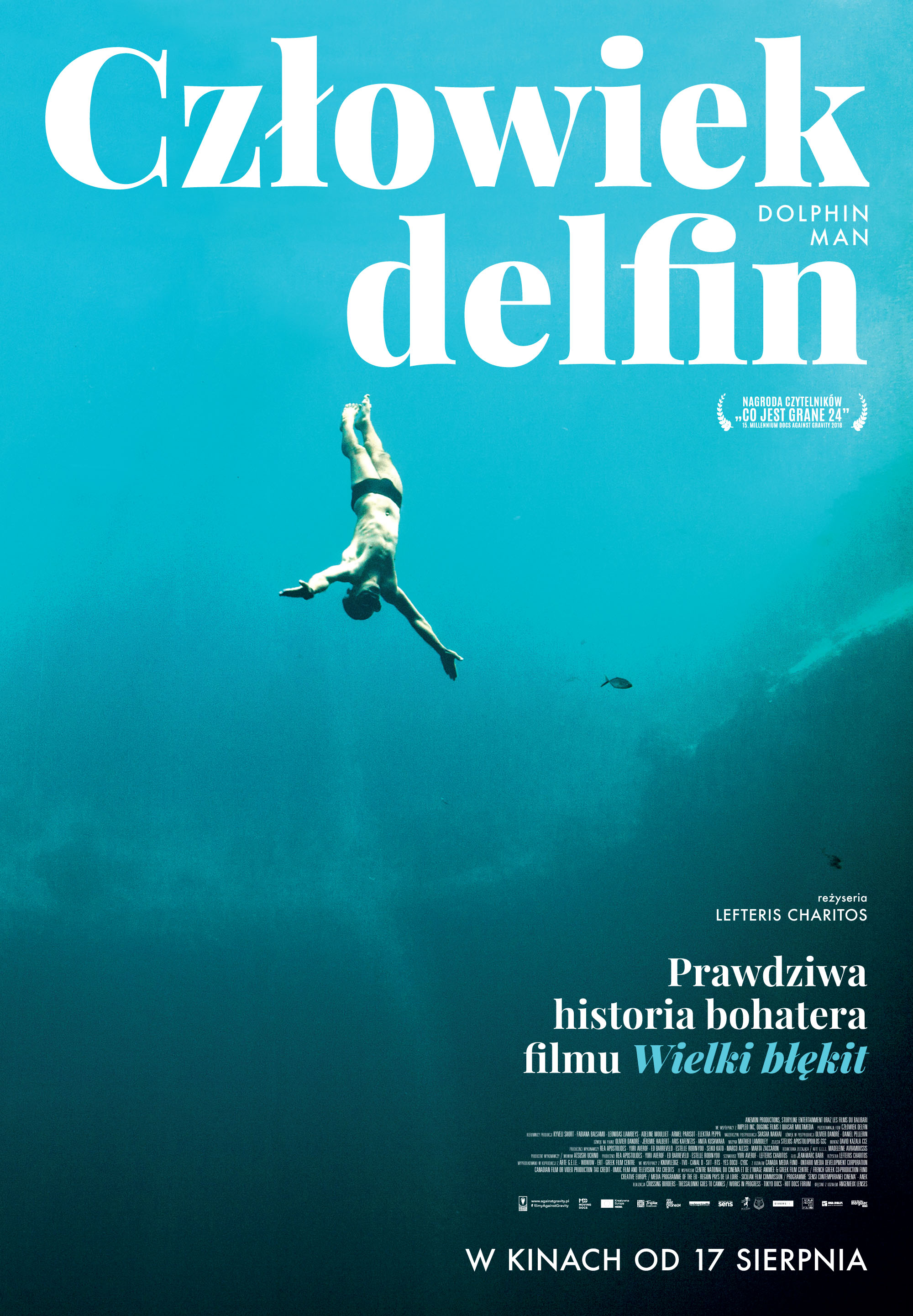 Polski plakat filmu 'Człowiek delfin'