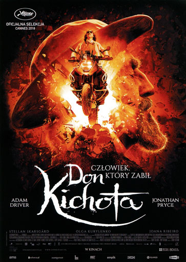 Przód ulotki filmu 'Człowiek, który zabił Don Kichota'