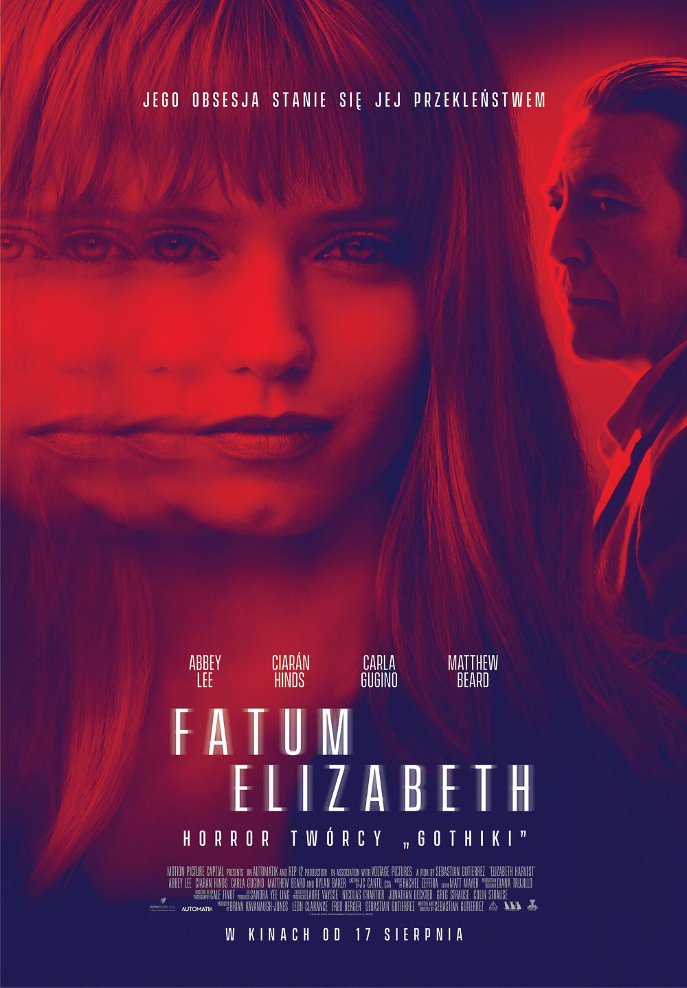Polski plakat filmu 'Fatum Elizabeth'