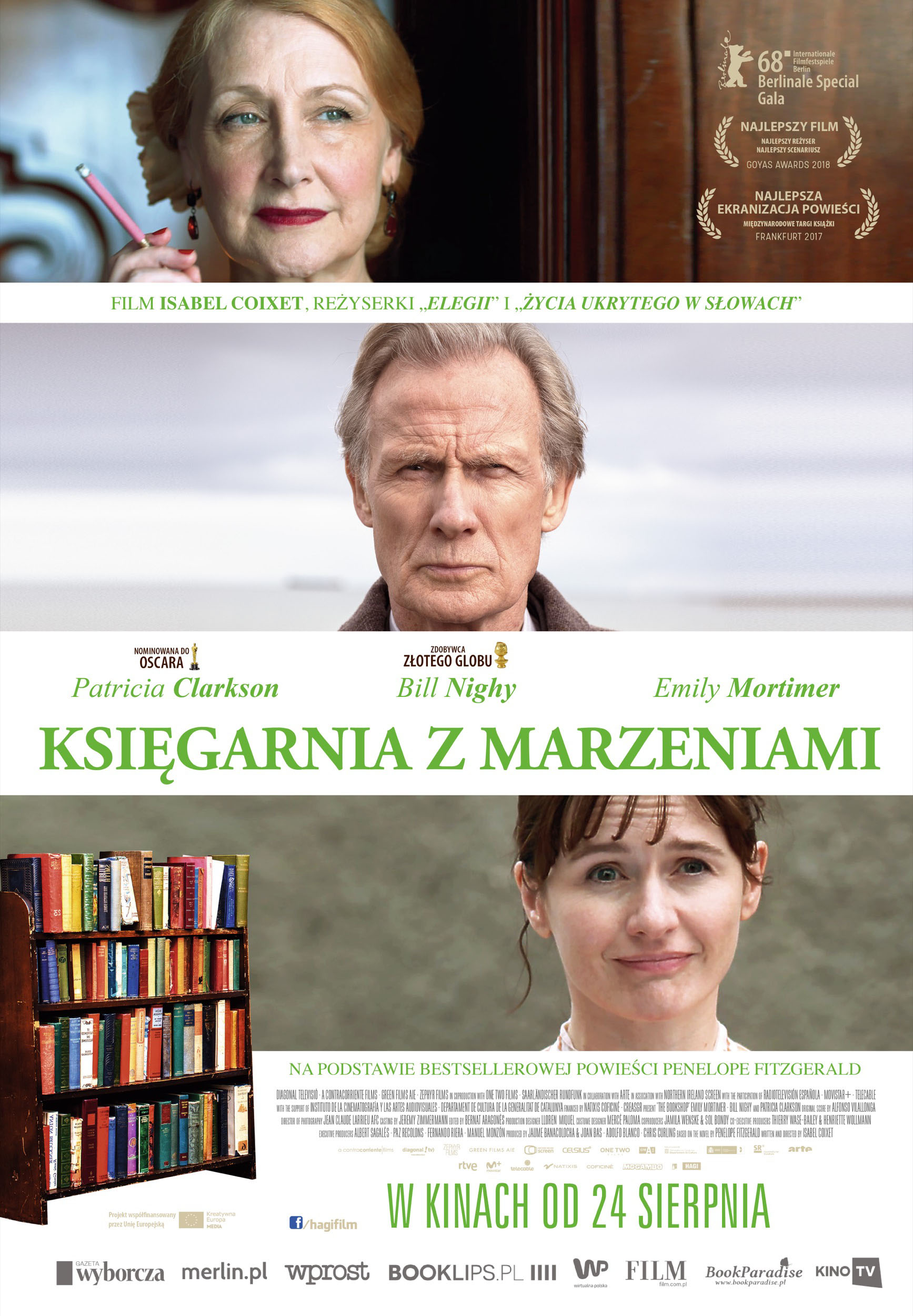 Polski plakat filmu 'Księgarnia z marzeniami'