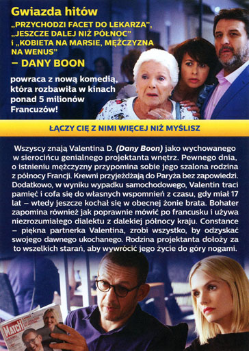 Tył ulotki filmu 'Rodziny się nie wybiera'