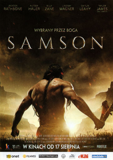 Przód ulotki filmu 'Samson'