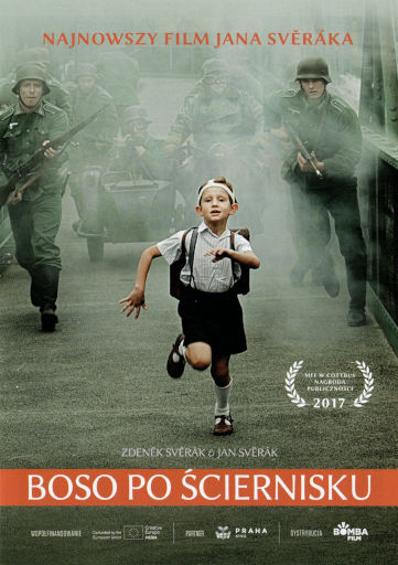 Przód ulotki filmu 'Boso po ściernisku'