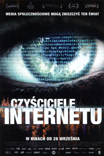 Przód ulotki filmu 'Czyściciele internetu'