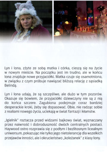 Tył ulotki filmu 'Igielnik'