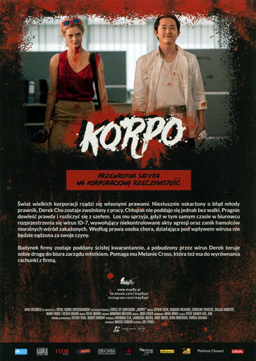 Tył ulotki filmu 'Korpo'