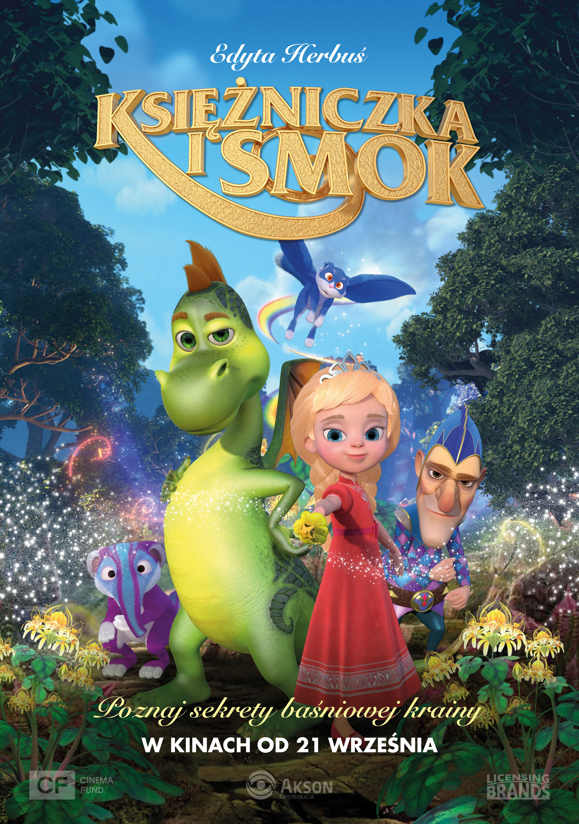 Polski plakat filmu 'Księżniczka i smok'