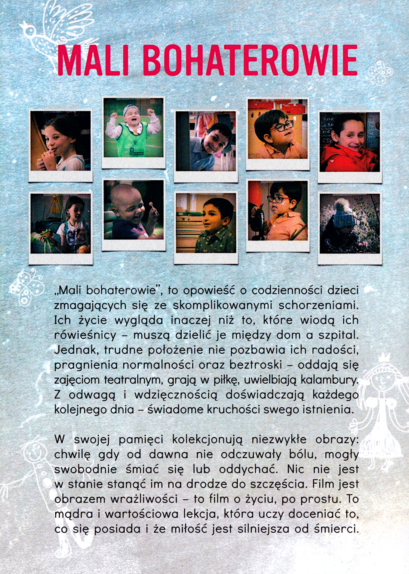 Ulotka filmu 'Mali Bohaterowie (tył)'