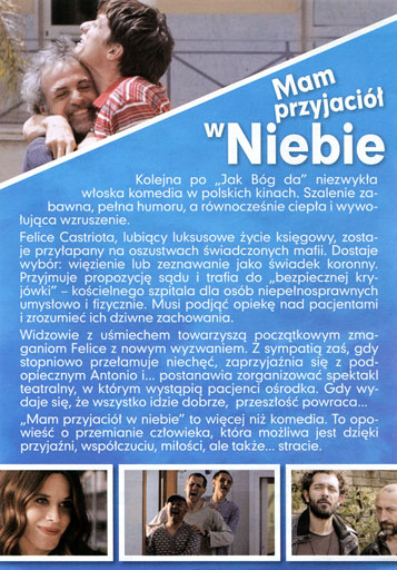 Tył ulotki filmu 'Mam przyjaciół w niebie'
