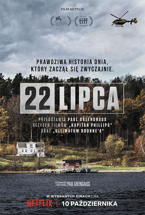 Polski plakat filmu '22 lipca'