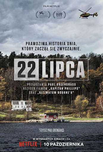 Polski plakat filmu '22 lipca'