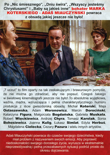 Tył ulotki filmu '7 uczuć'