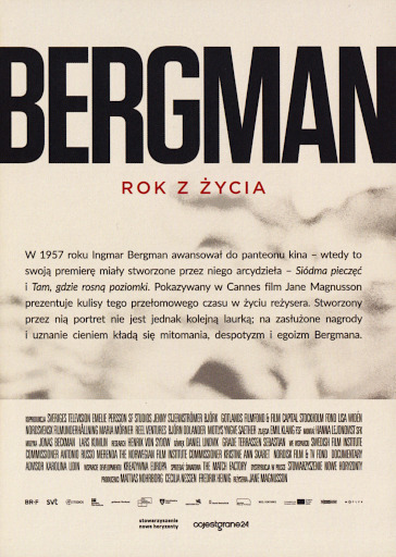 Tył ulotki filmu 'Bergman - Rok z życia'
