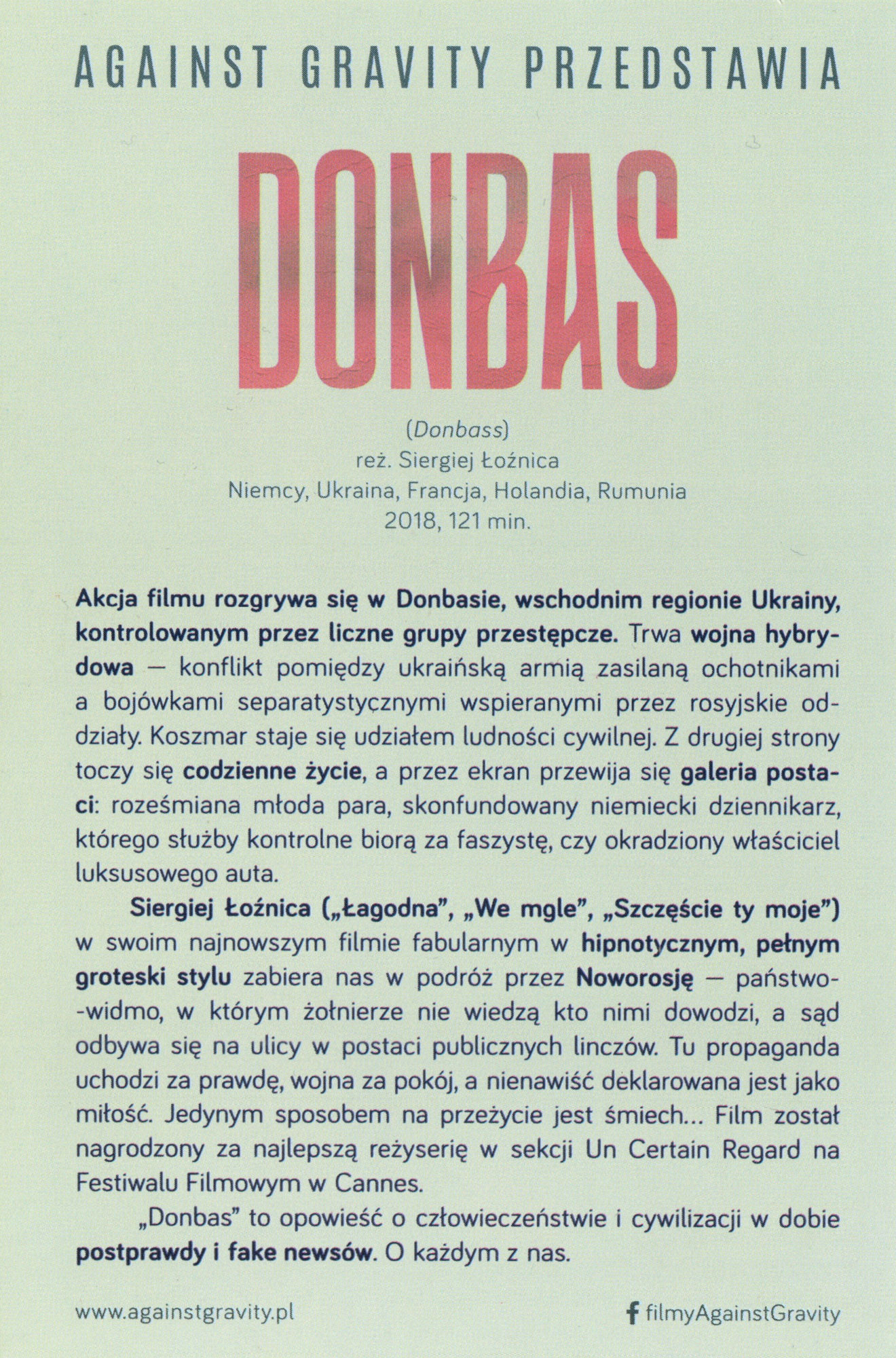 Ulotka filmu ''
