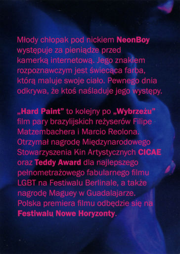 Tył ulotki filmu 'Hard Paint'
