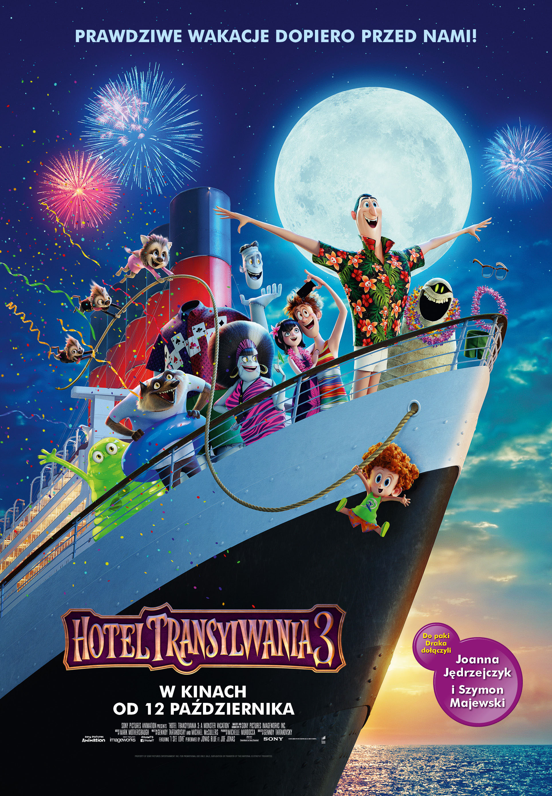 Polski plakat filmu 'Hotel Transylwania 3'
