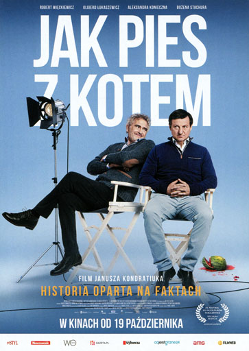 Przód ulotki filmu 'Jak pies z kotem'