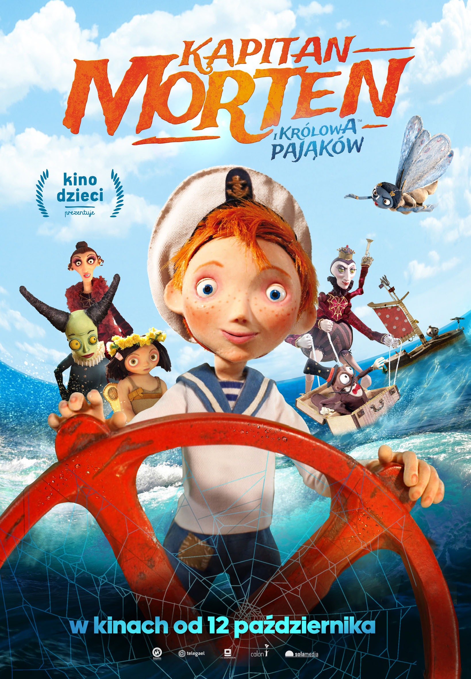 Polski plakat filmu 'Kapitan Morten i Królowa Pająków'