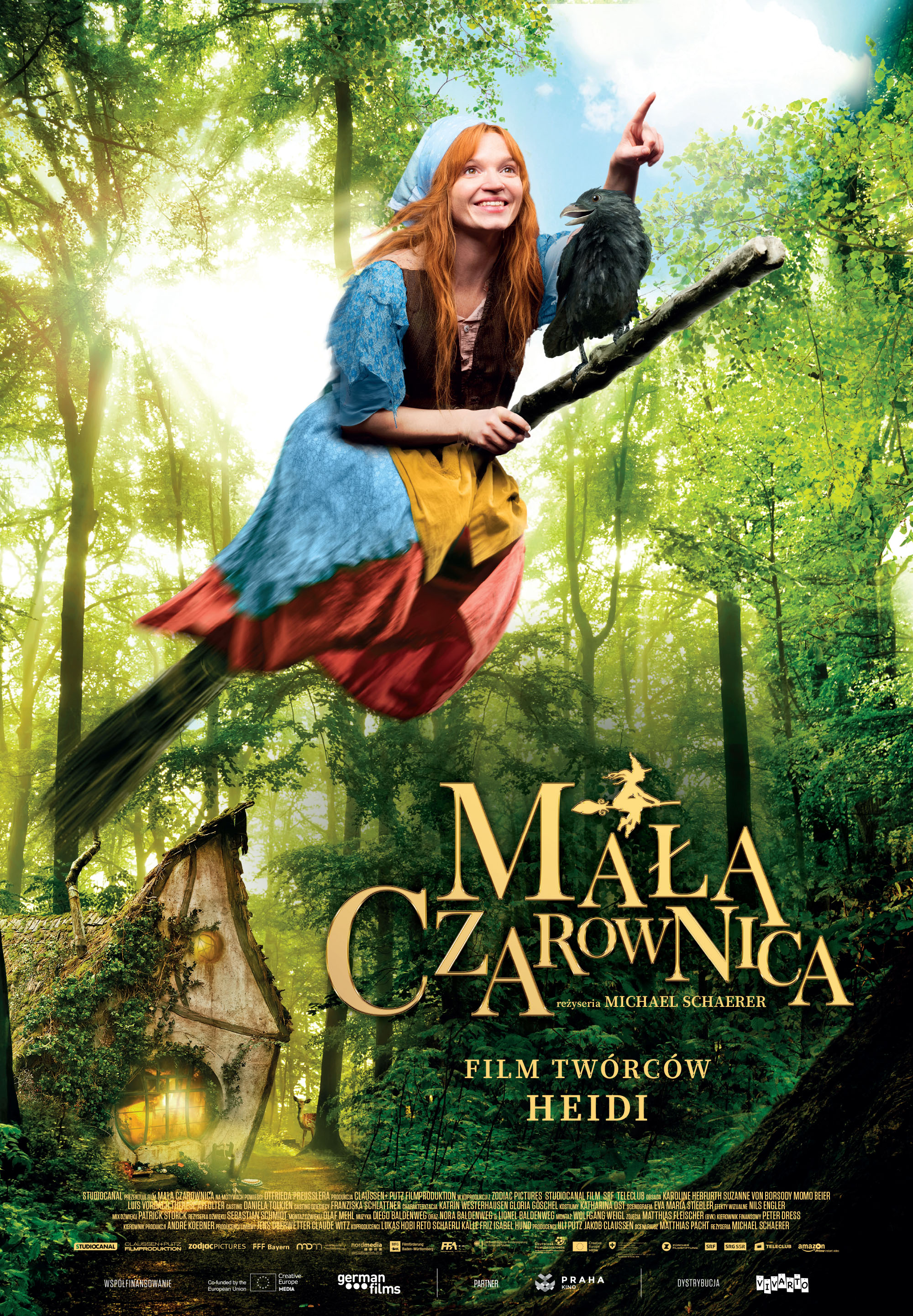 Polski plakat filmu 'Mała czarownica'