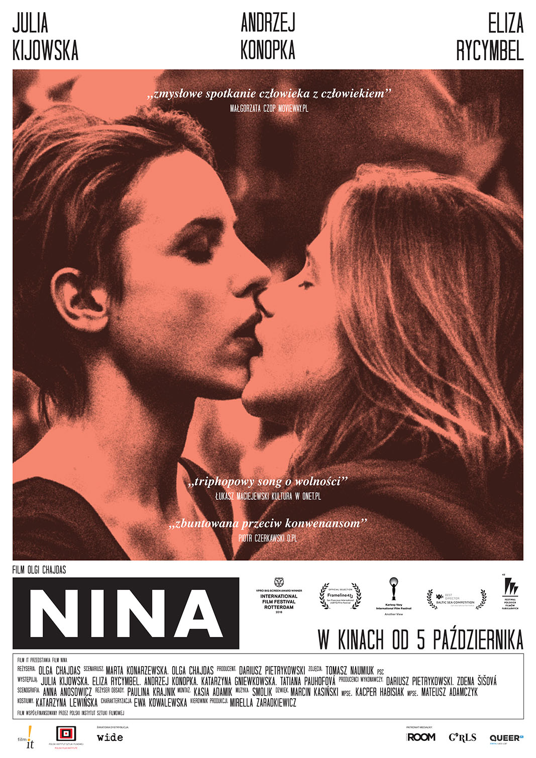 Polski plakat filmu 'Nina'