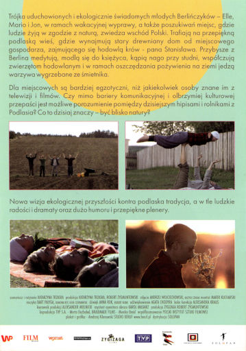 Tył ulotki filmu 'Wieś pływających krów'