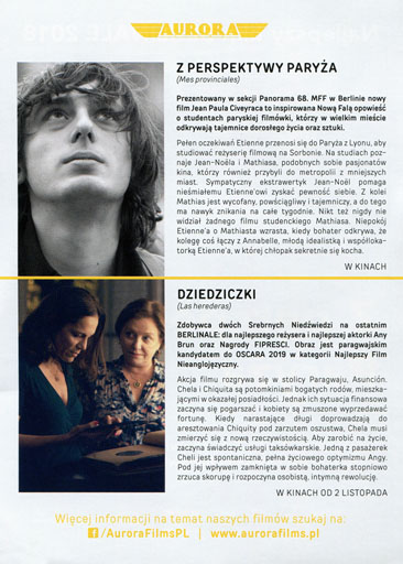 Tył ulotki filmu 'Z perspektywy Paryża'
