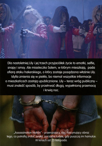 Tył ulotki filmu 'Assassination Nation'