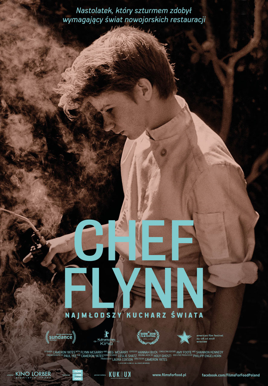 Polski plakat filmu 'Chef Flynn - najmłodszy kucharz świata'