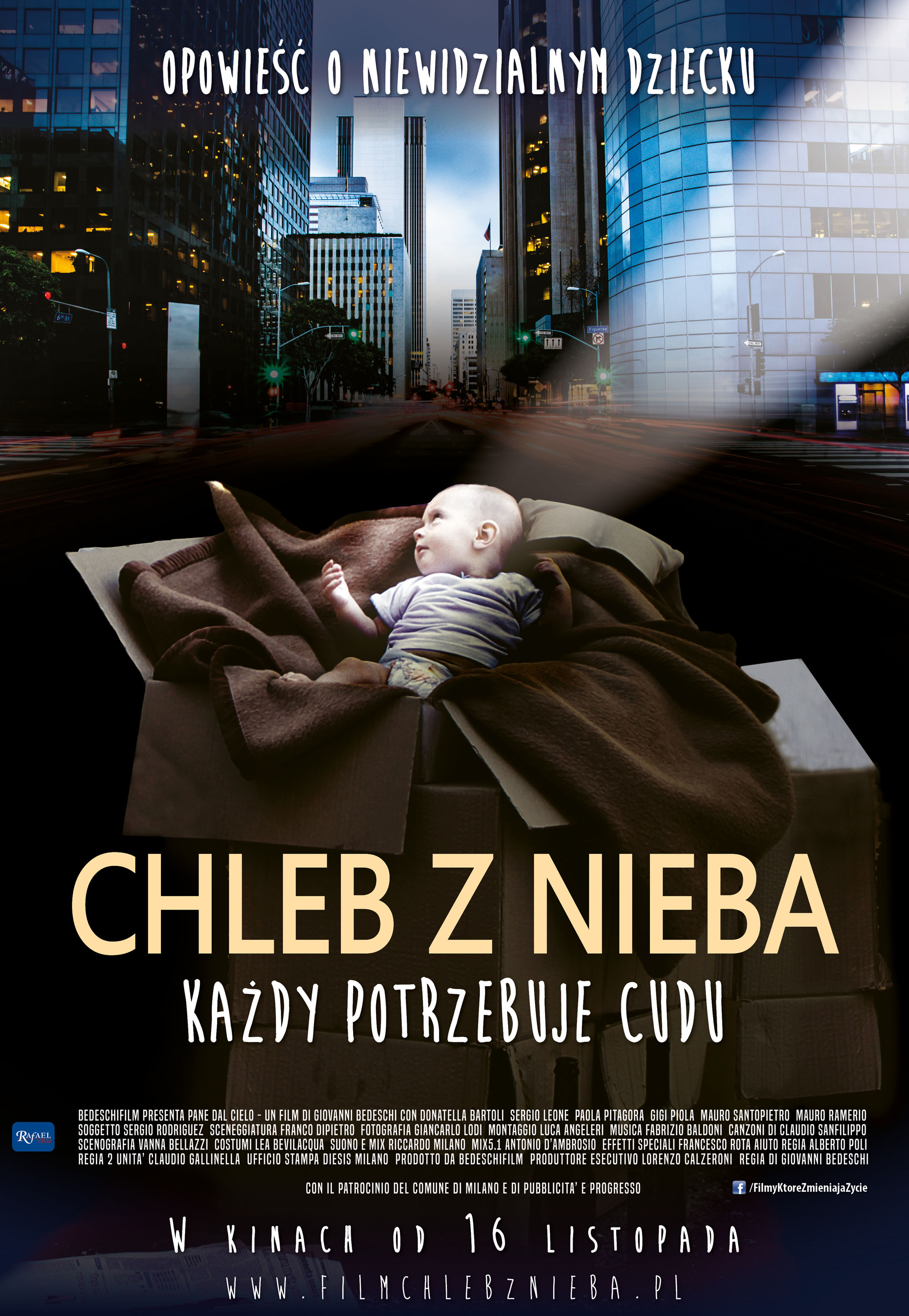 Polski plakat filmu 'Chleb z nieba'